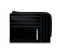 Piquadro, Homme, Accessoires, Noir, Taille: ONE Size Portefeuille porte-cartes de crédit homme zippé avec porte-monnaie et protection Rfid