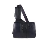 Piquadro, Homme, Sacs, Bleu, Taille: ONE Size Sac iPad bandoulière simple avec boucle pour écouteurs