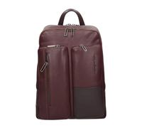 Piquadro, Homme, Sacs, Brun, Taille: ONE Size Sac à dos en cuir marron pour ordinateur portable