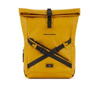 Piquadro, Homme, Sacs, Jaune, Taille: ONE Size Sac à dos roll top d'ordinateur 15,6