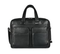 Piquadro, Homme, Sacs, Noir, Taille: ONE Size Serviette extensible porte-ordinateur et -iPad®Air/Air2 avec poches aménagées et porte-parapluie