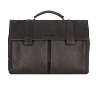 Piquadro Kobe Attaché-case Cuir véritable 42 cm Compartiment ordinateur bleu
