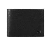 Piquadro Black Square Porte-monnaie en cuir RFID 12,5 cm noir