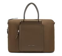 Piquadro Lyra Attaché-case Cuir véritable 42 cm Compartiment ordinateur avec soufflet d'extension brun