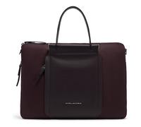 Piquadro Lyra Attaché-case Cuir véritable 42 cm Compartiment ordinateur avec soufflet d'extension rouge