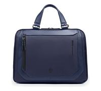 Piquadro Lyss Attaché-case 36.5 cm Compartiment ordinateur avec soufflet d'extension bleu
