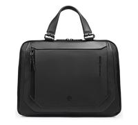 Piquadro Lyss Attaché-case 36.5 cm Compartiment ordinateur avec soufflet d'extension noir