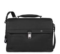 Piquadro Mallette d'ordinateur avec deux compartiments et compartiment pour iPad et ordinateur portable, Noir, Taille unique, Cartable