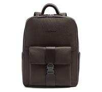 Piquadro Materia Daypack Cuir véritable 48 cm Compartiment ordinateur brun