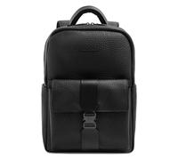 Piquadro Materia Daypack Cuir véritable 48 cm Compartiment ordinateur noir