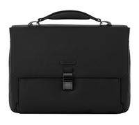 Piquadro Modus Attaché-case Cuir véritable 40 cm Compartiment ordinateur noir