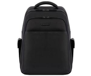 Piquadro Modus Daypack Cuir véritable 42 cm Compartiment ordinateur noir
