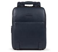 Piquadro Modus Special Daypack Cuir véritable 40 cm Compartiment ordinateur bleu
