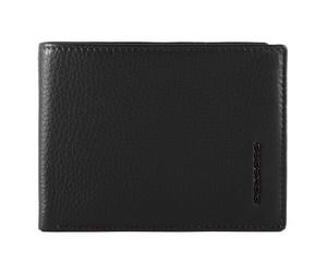 Piquadro Modus Special Portefeuille RFID en cuir 12,5 cm noir