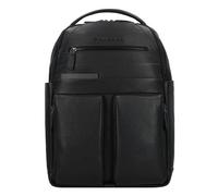 Piquadro Paavo Sac à dos professionnel Cuir 42 cm Compartiment pour ordinateur portable noir