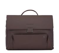 PIQUADRO Pan, Dossier en Cuir Homme, marron foncé, 15 pollici, Contemporain
