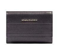 Piquadro Patricia Porte-monnaie Protection RFID Cuir 9 cm noir