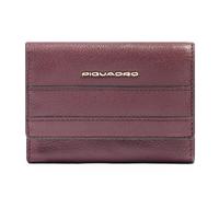 Piquadro Patricia Porte-monnaie Protection RFID Cuir 9 cm rouge