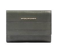 Piquadro Patricia Porte-monnaie Protection RFID Cuir 9 cm vert