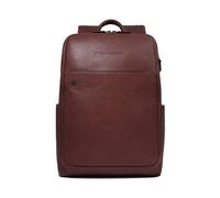 Piquadro - Personalizable laptop backpack 14 - Homme - Sacs - Brun - Taille: ONE Size