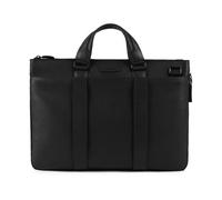 Piquadro - Petit cartable expansible porte-ordinateur - Homme - Sacs - Noir - Taille: ONE Size