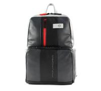 Piquadro Urban sac à dos en cuir 39 cm compartiment pour ordinateur portable grey black (CA3214UB00-GRN)