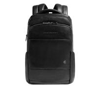 Piquadro Philip Daypack Cuir 40 cm Compartiment pour ordinateur portable noir