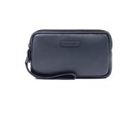 Piquadro Pochette Homme avec Deux Compartiments Homme Cuir Bleu