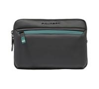 Piquadro - Pochette anti-éclaboussures pour iPad Mini avec sangle de chariot - Homme - Sacs - Noir - Taille: ONE Size