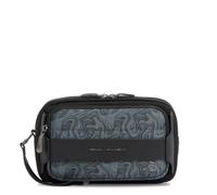 PIQUADRO - Pochette avec Dragonne en Cuir et Tissu - Homme - Bleu Spécial | Résistant à l'eau, Format pratique, Usage quotidien