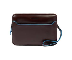 Piquadro - Pochette Blue Square - Homme - Sacs - Brun - Taille: ONE Size