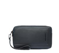 Piquadro Pochette Homme avec Deux Compartiments Homme Cuir Noir