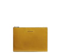 Piquadro - Pochette iPad Pro 12.9 en cuir - unisex - Sacs - Jaune - Taille: ONE Size