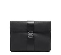 PIQUADRO - Pochette porte-tablette 13" en cuir - Homme, Noir , Classique | Poignet amovible, accessoires technologiques en ordre, utilisation quotidienne