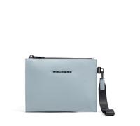 PIQUADRO - Pochette Résistante à l'eau en Tissu - Homme - Bleu Clair | Dragonne amovible, Format pratique, Usage quotidien