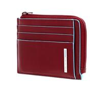 Piquadro Porta Carte di credito in Pelle, Accessoire de Voyage -Portefeuille Mixte Adulte, Rosso, 11,50 x 8,00 x 1,00 (cm)
