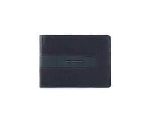 Piquadro Portafoglio Uomo Orizzontale con Patta Ares PU1392W101R-Blu
