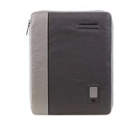 Piquadro - Porte-bloc A4 en cuir - Femme - Sacs - Gris - Taille: ONE Size