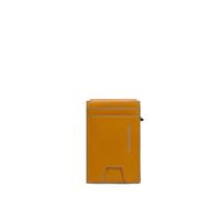 Piquadro Porte-Cartes Automatique avec Porte-DNI Rabattable Unisex Cuir Jaune