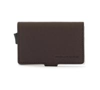 Piquadro - Porte-cartes de crédit en métal - Homme - Accessoires - Brun - Taille: ONE Size