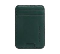 Piquadro - Porte-cartes MagSafe® en cuir - Homme - Accessoires - Vert - Taille: ONE Size