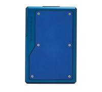 Piquadro - Porte-cartes MagSafe modulaire en aluminium et cuir - Homme - Accessoires - Bleu - Taille: ONE Size