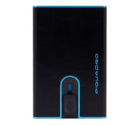 PIQUADRO Porte-cartes noir pour homme - Blue Square Credit Card Case Slider RFID 243458