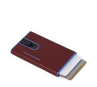 Piquadro Porte-Cartes Pop-up Automatique Homme métal et Cuir Cuir