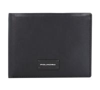 Piquadro Porte-monnaie Harper RFID cuir 14 cm noir