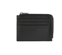 Piquadro - Porte-monnaie zippé avec porte-cartes de crédit - porte-documents et protection Rfid - Homme - Accessoires - Noir - Taille: ONE Size