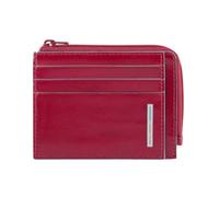 Piquadro - Porte-monnaie zippé avec porte-documents - Homme - Accessoires - Rouge - Taille: ONE Size