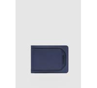 Piquadro Portefeuille Homme avec Porte-Monnaie Homme Cuir et Tissu Bleu