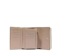 Piquadro Portefeuille à Trois Volets Femme, Petit Format Femme Cuir Juane/Beige