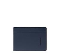 Piquadro - Portefeuille avec fenêtre d'identification rabattable - Homme - Accessoires - Bleu - Taille: ONE Size